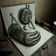 Illustration for article titled Beautiful Sketches That Turn into 3-D Illusions on the Page